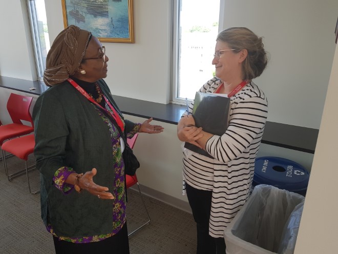 Edna Adan, Founder of Edna University Hospital and Anne Dix, Director of USAID’s American Schools and Hospitals Abroad